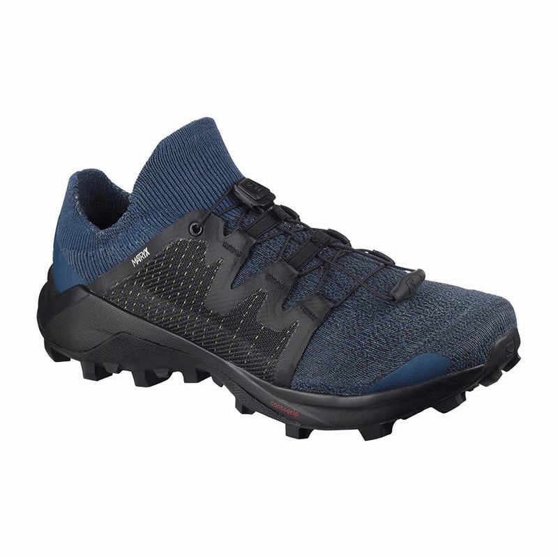 Salomon Singapore Mens Trail Running Shoes - CROSS /PRO Navy/Black | 40372-ADTP